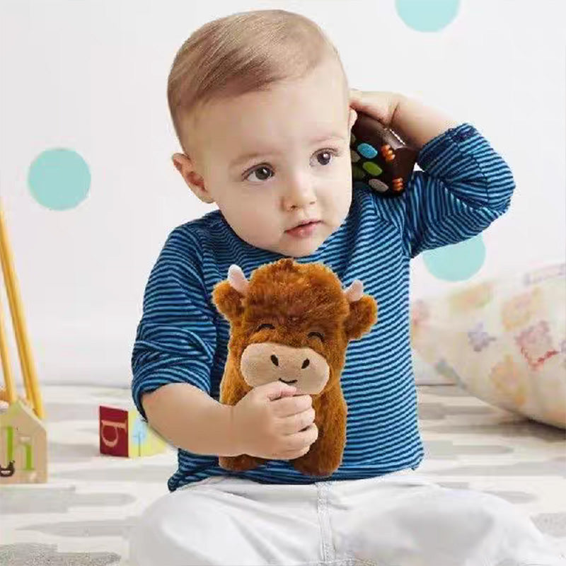 Highland Cow animal plush, cotton, perfect for a cozy home decor accent