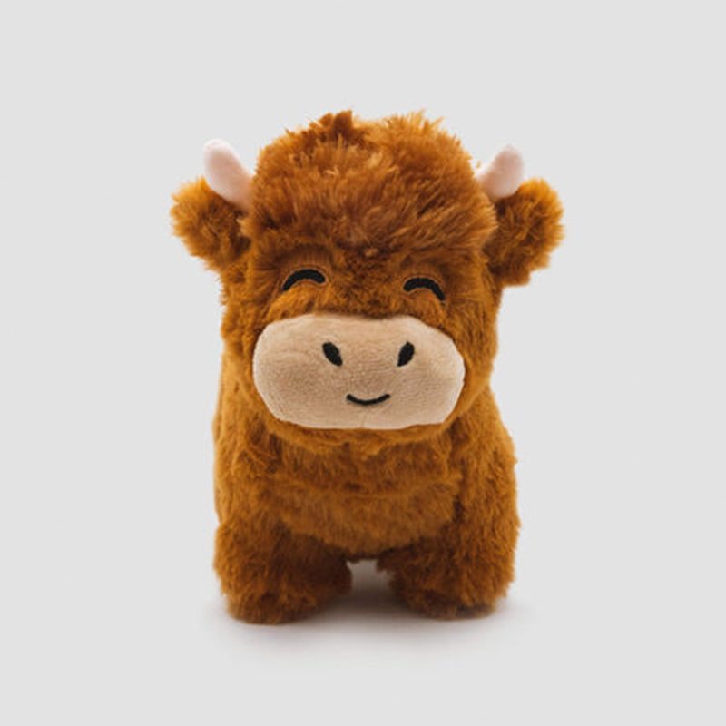 Decorative soft cotton Highland Cow plush, a charming cuddly toy