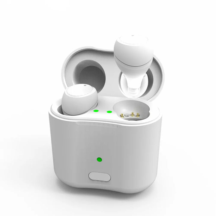 Unisex ClearTone CIC hearing aid, rechargeable discreet sound amplifier for daily living