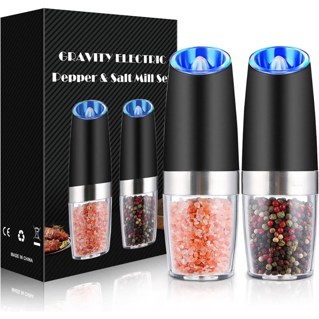 Rechargeable electric pepper grinder, sleek design combines style & functionality