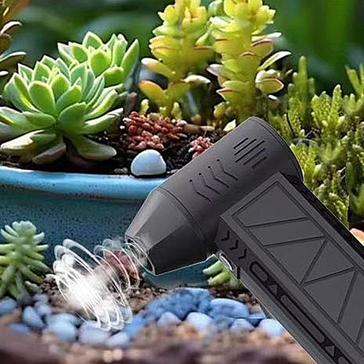Set of rechargeable handheld electric air duster with all included accessories
