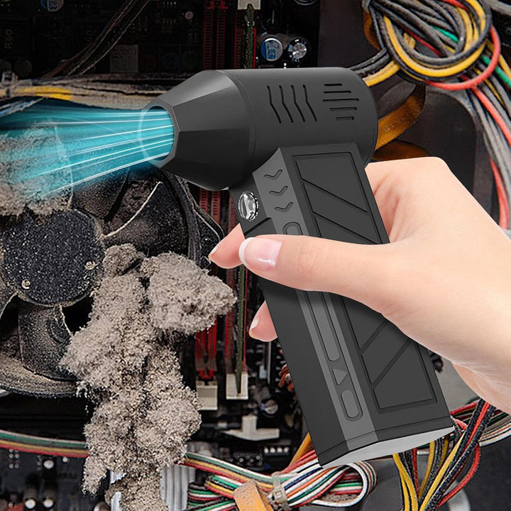 Ergonomic rechargeable air duster, perfect for home cleaning and hard-to-reach areas