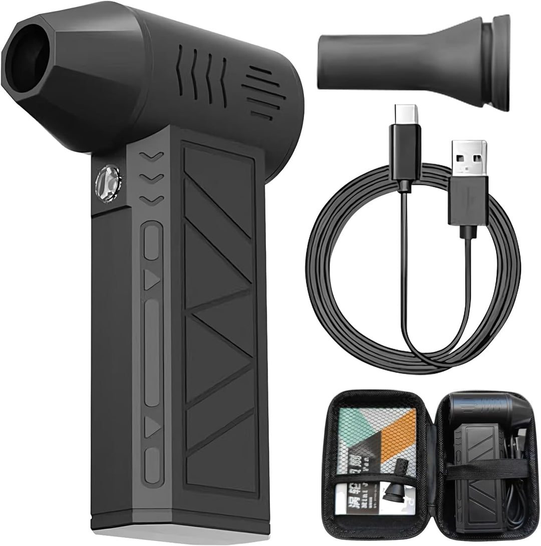 Side view of the Nivaro handheld electric duster, highlighting portable design