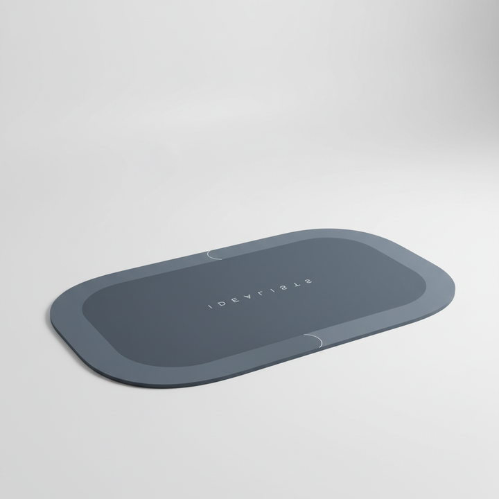 BathLuxeon rectangular bathmat, featuring non-slip technology and quick-dry properties for safety