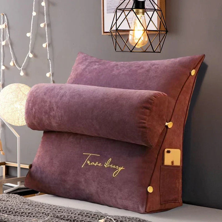 Unisex Relaxa ergonomic wedge back support cushion, ideal for home office seating comfort