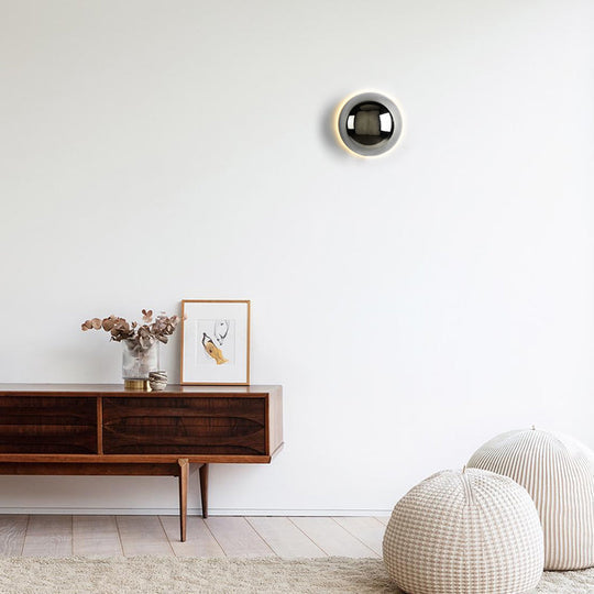 Modern retro wall lamp with an architectural look, a unique lighting fixture for any interior.