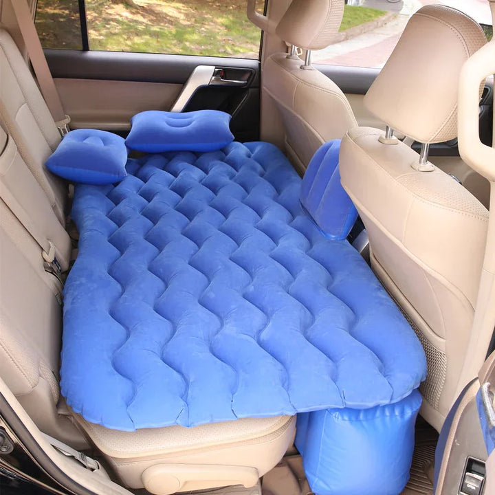 RoadRest inflatable car travel mattress with pillows for comfortable back seat sleeping on road trips