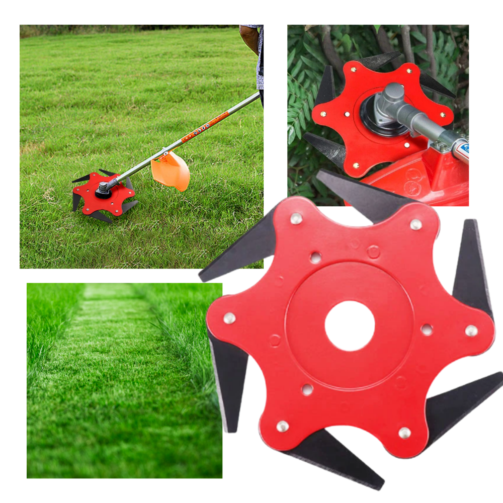 High-strength steel trimmer head for garden tools, designed for universal fit and effective weed control