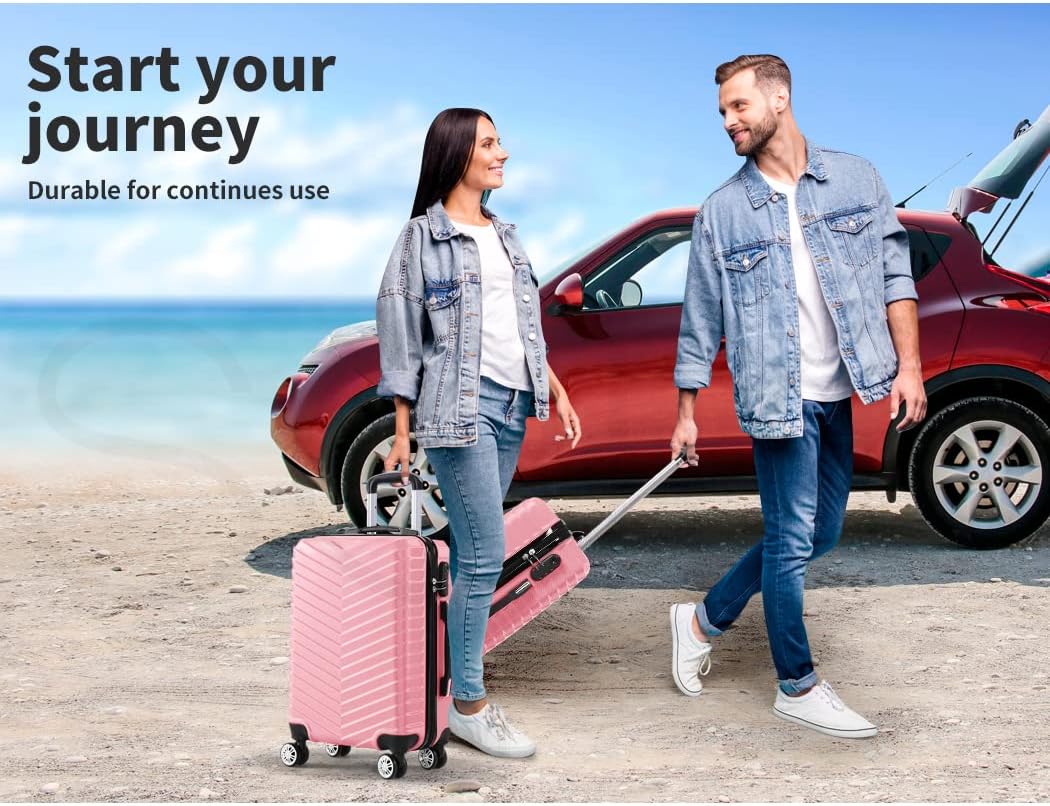 Lightweight Rosemont hardshell carry-on suitcase with 360-degree spinner wheels, perfect for travel