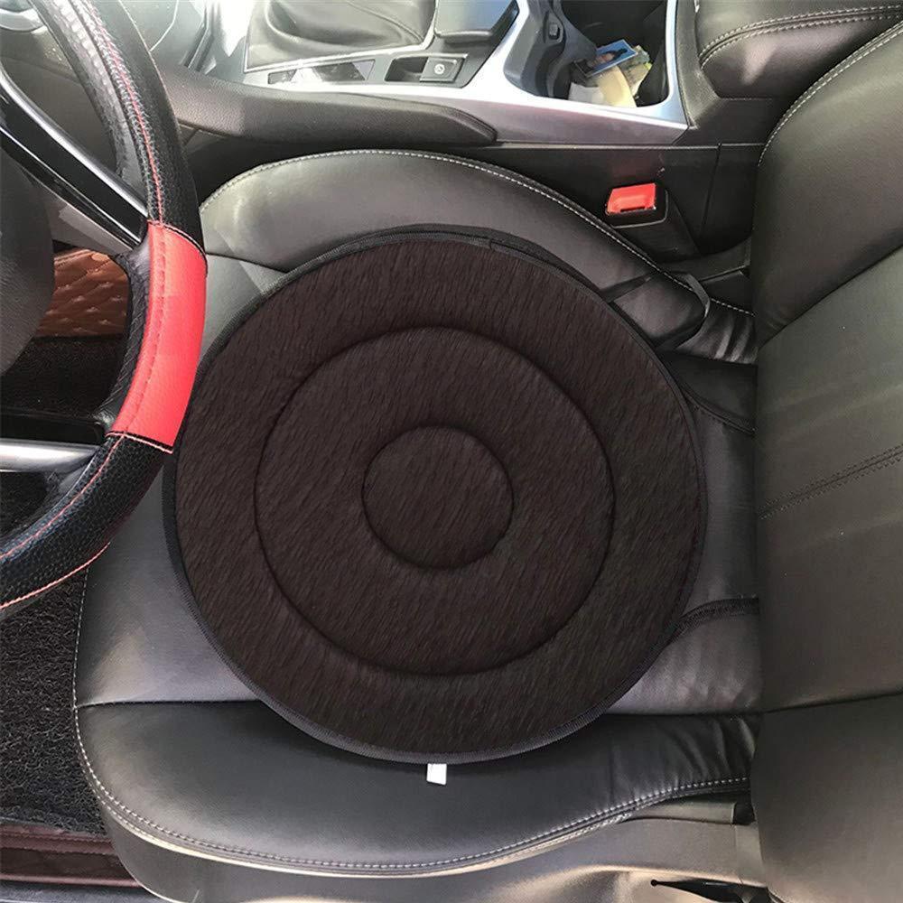 Comfortable rotatable seat cushion with dense memory foam, ideal for car, office, home