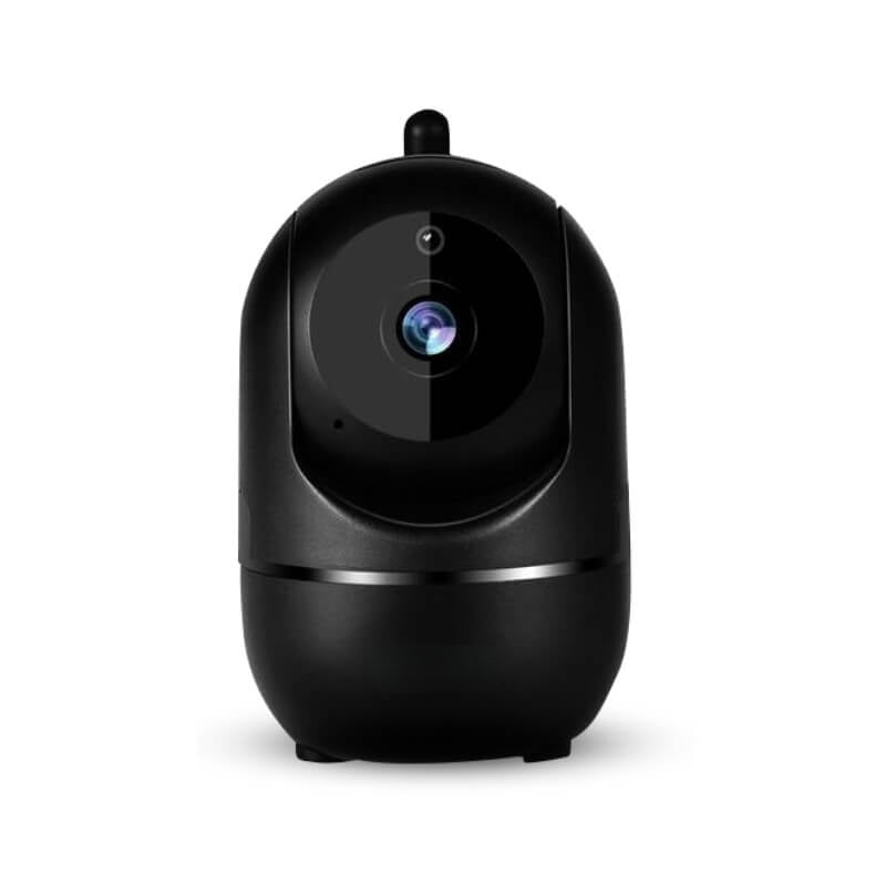 Versatile rotating WiFi indoor camera for home security, pet, & baby monitoring, 1080p.