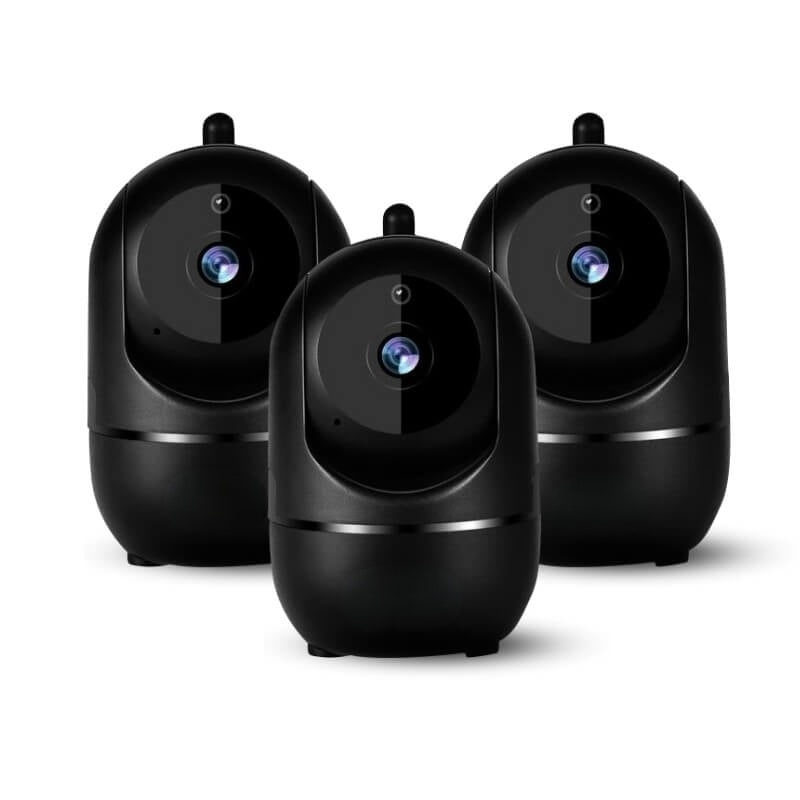 No subscription 1080p rotating WiFi indoor security camera for smart & affordable home monitoring.
