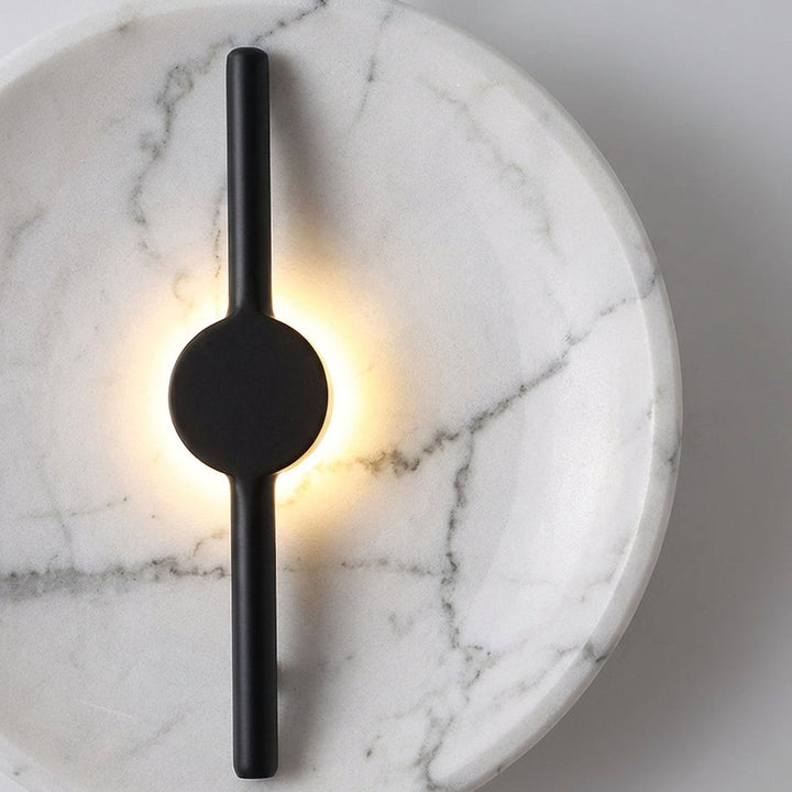 Decorative Marbelleo round wall sconce, LED marble effect for modern ambient lighting.
