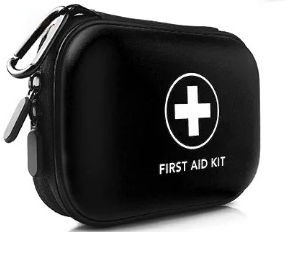 SafeKit Pro 91-piece emergency first aid kit, compact for travel, home, or car safety.