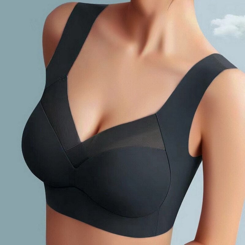 Product shot of a seamless everyday bra with gentle push-up support, polyamide fabric