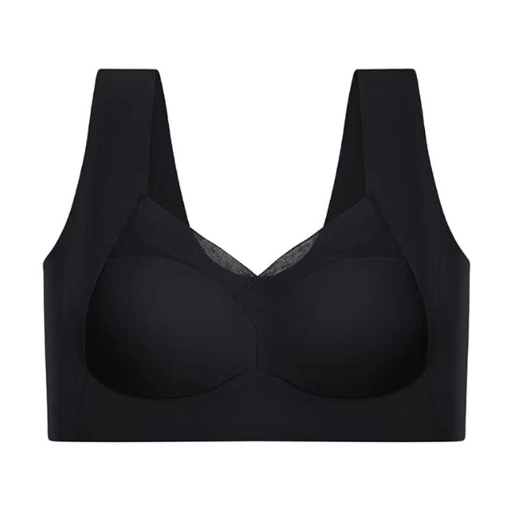 Seamless push-up bra on a mannequin, highlighting its smooth silhouette under clothing