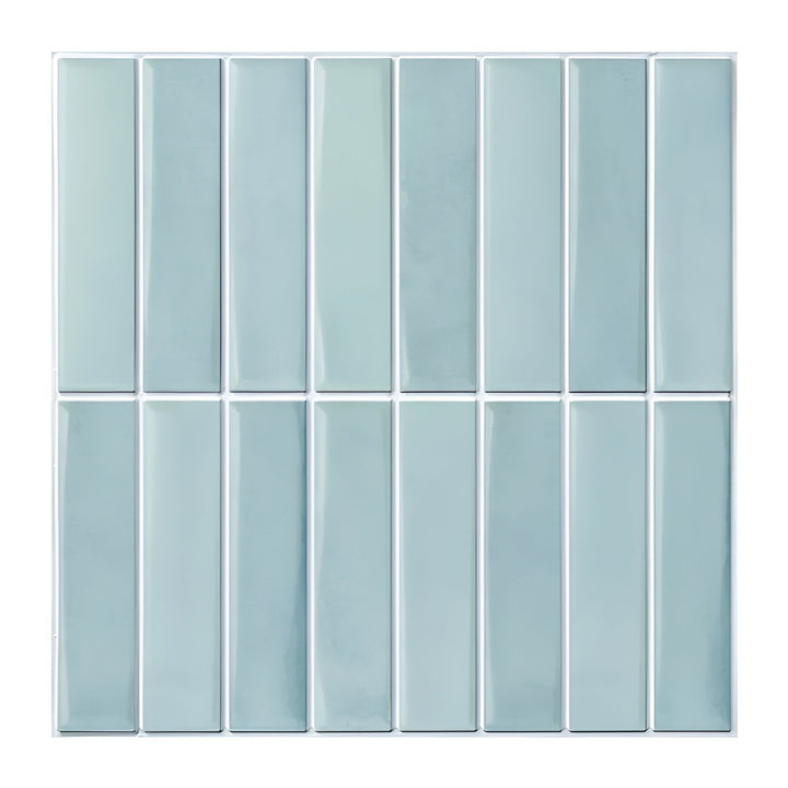 Self-adhesive 3D ceramic look wall panels for easy DIY home decor. Peel & stick installation.