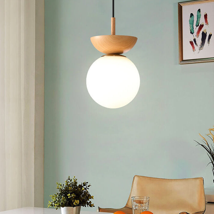 Recessed Japanese LED ceiling lamp. Minimalist wood design for a sleek modern home.