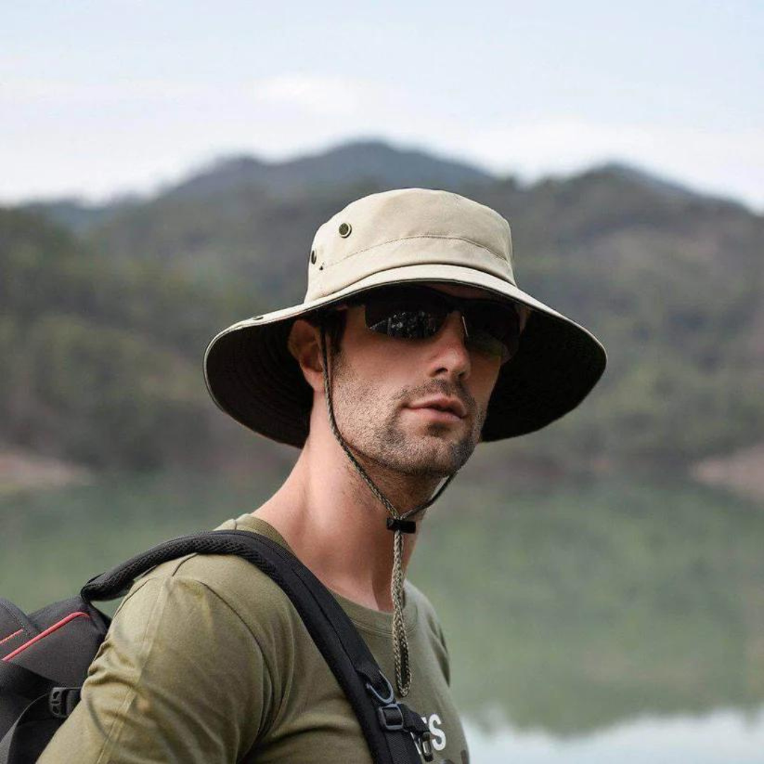 Foldable ShieldFlex Pro bucket hat, easy to pack for travel and hiking