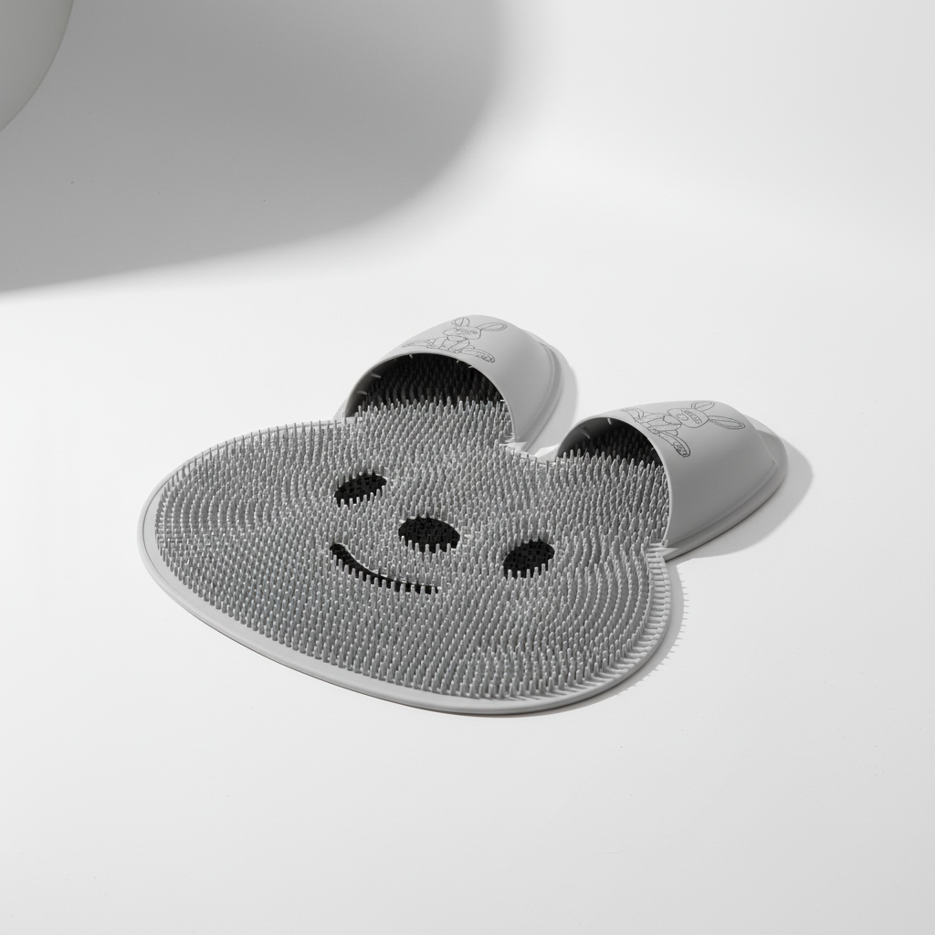 Ergonomic foot massager mat, a bath accessory for daily relaxation and improved foot circulation