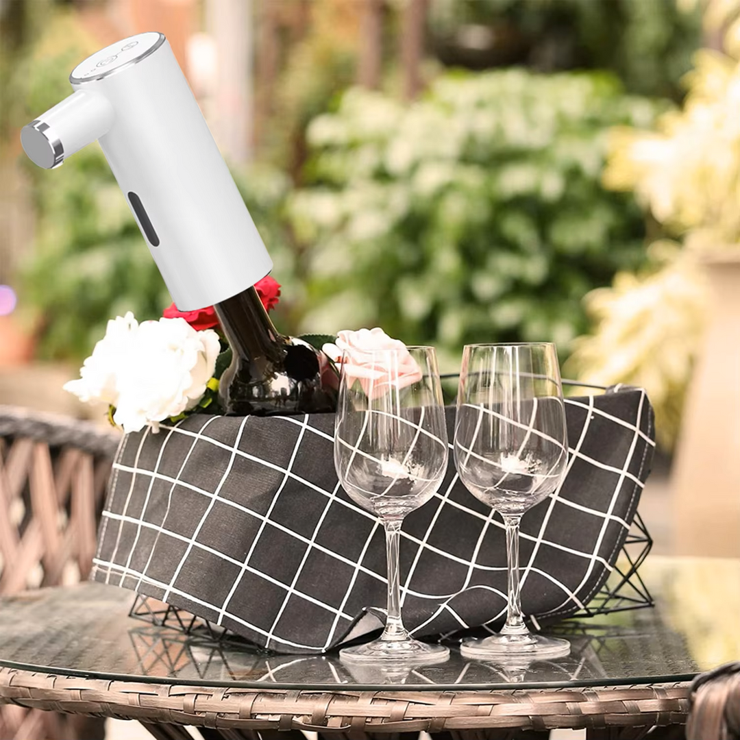 Rechargeable smart liquor dispenser, an automatic pourer for easy, precise cocktail making at home.