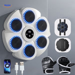 White + Half Finger Boxing Gloves
