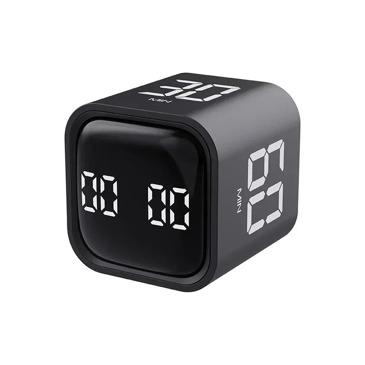 Smart cube timer with gravity sensor & LED display, a perfect digital time management tool for any home.