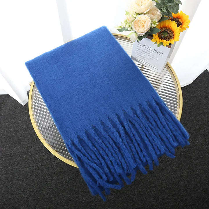 Soft touch cashmere scarf, showcasing the premium quality and comfortable feel for women