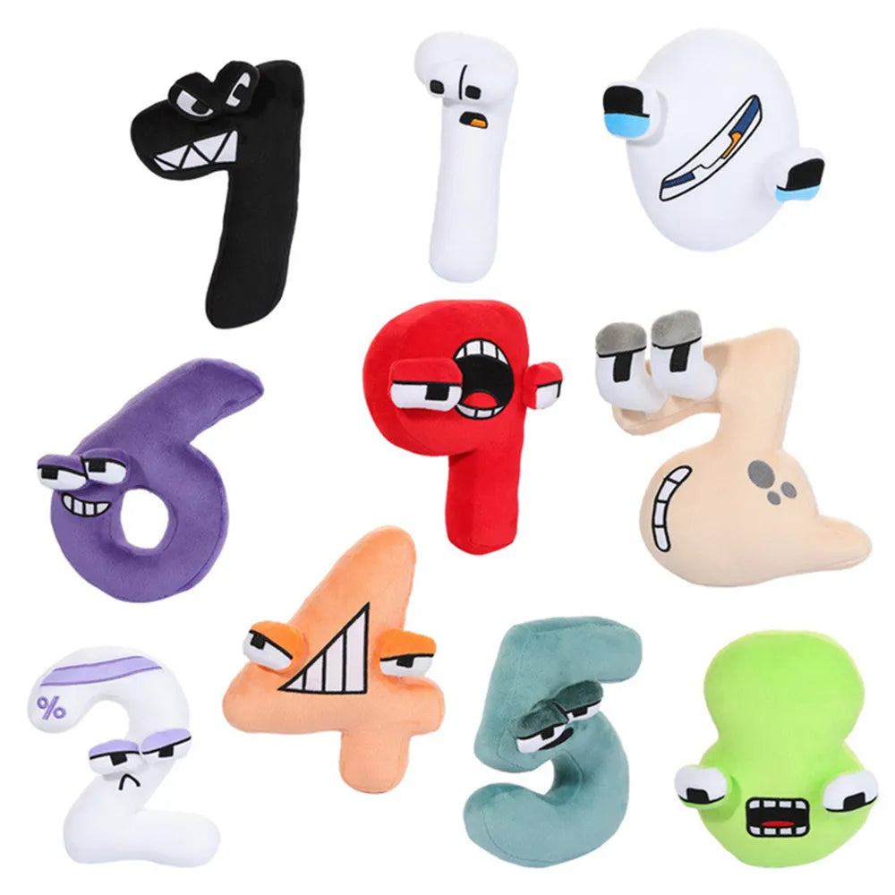 Educational soft plush numbers for kids, ideal for early math learning, child development & playtime.