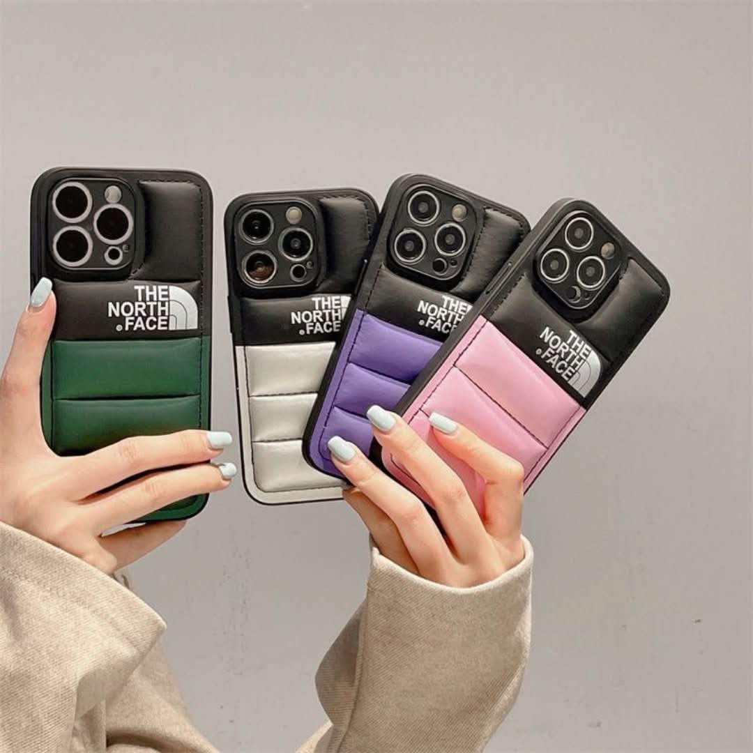 Soft puffer iPhone case, shockproof, protective, matte finish