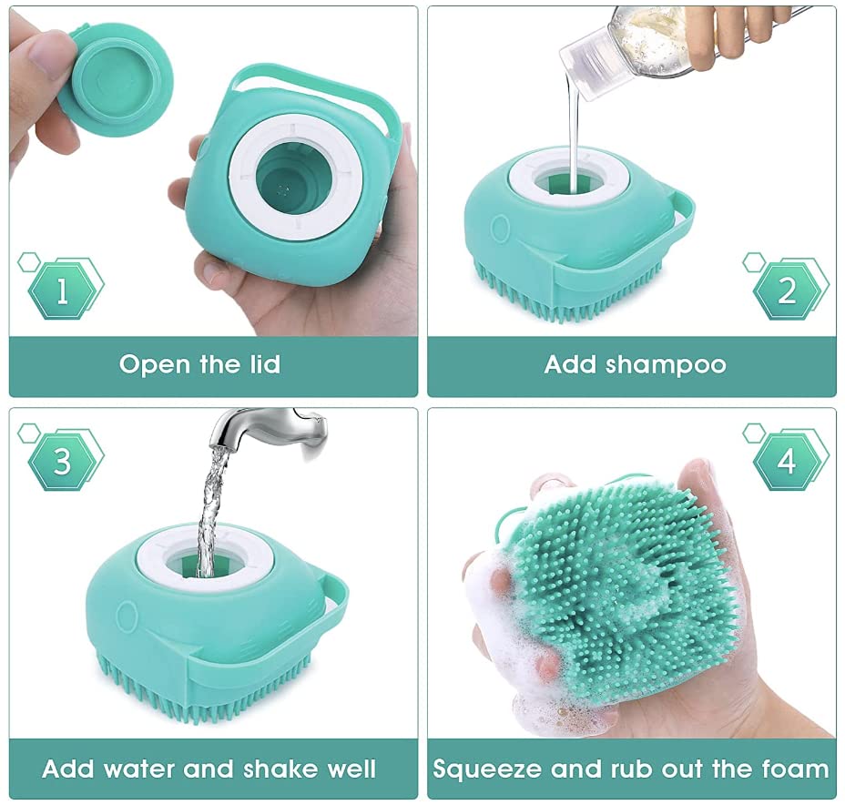 Multi-functional pet bath and massage brush, a key pet supply for easy and enjoyable grooming