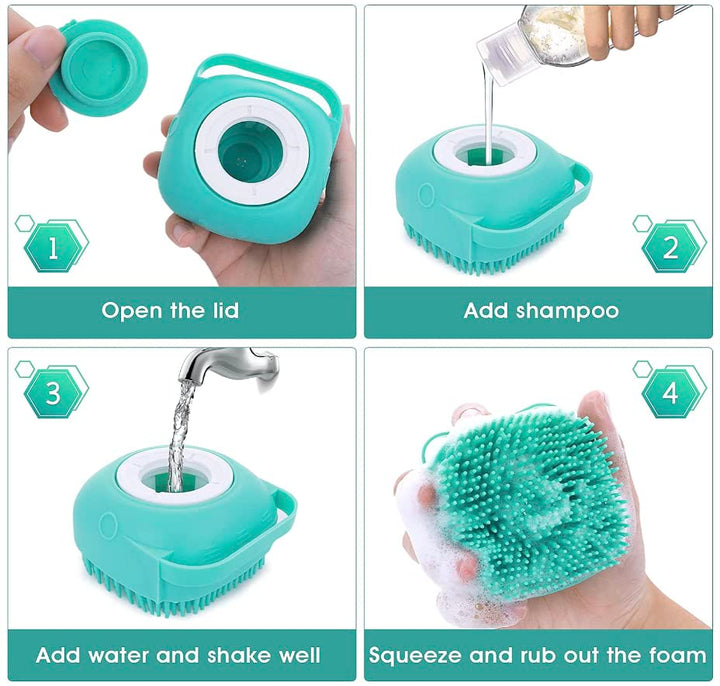 Multi-functional pet bath and massage brush, a key pet supply for easy and enjoyable grooming