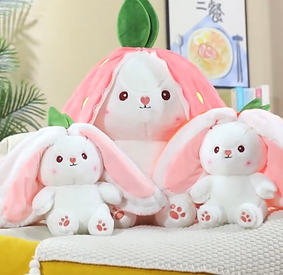 Velvety soft plush rabbit, offering ultimate comfort and coziness.
