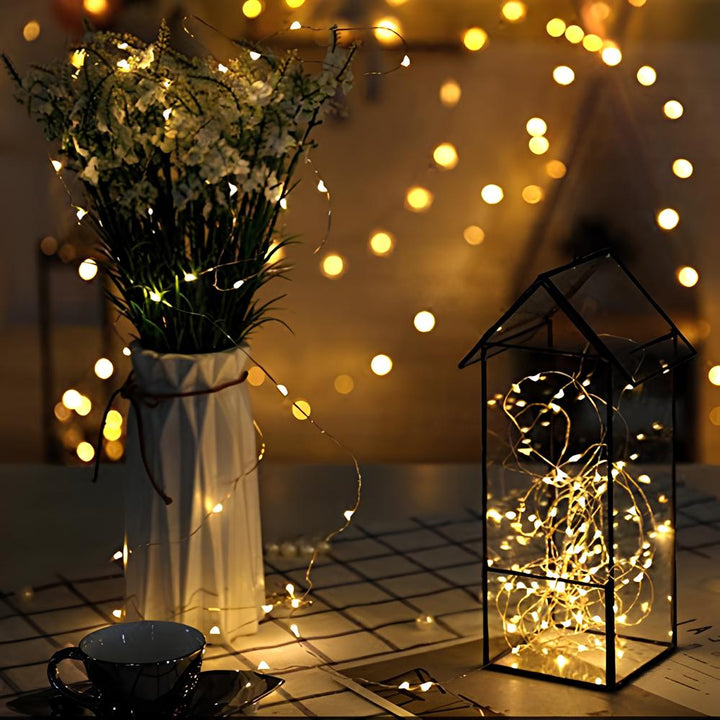 SoliGlow energy-efficient solar lights outlining a gazebo for festive outdoor lighting.