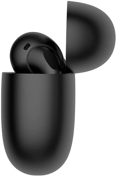 Closeup of Sonetra noise cancelling earbuds, demonstrating their secure and ergonomic fit