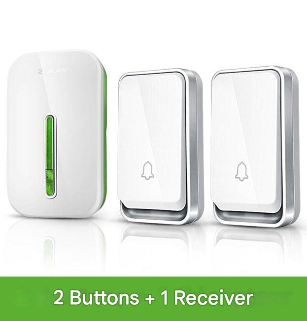 Packaging of the Sonivo wireless & battery-free smart doorbell, showing key features.