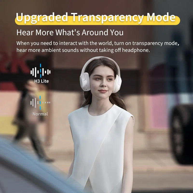 SoundNova wireless over-ear headphones, ideal for audio, featuring active noise cancelling.