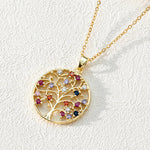 Round Coloured Zirconia and Tree of Life #2