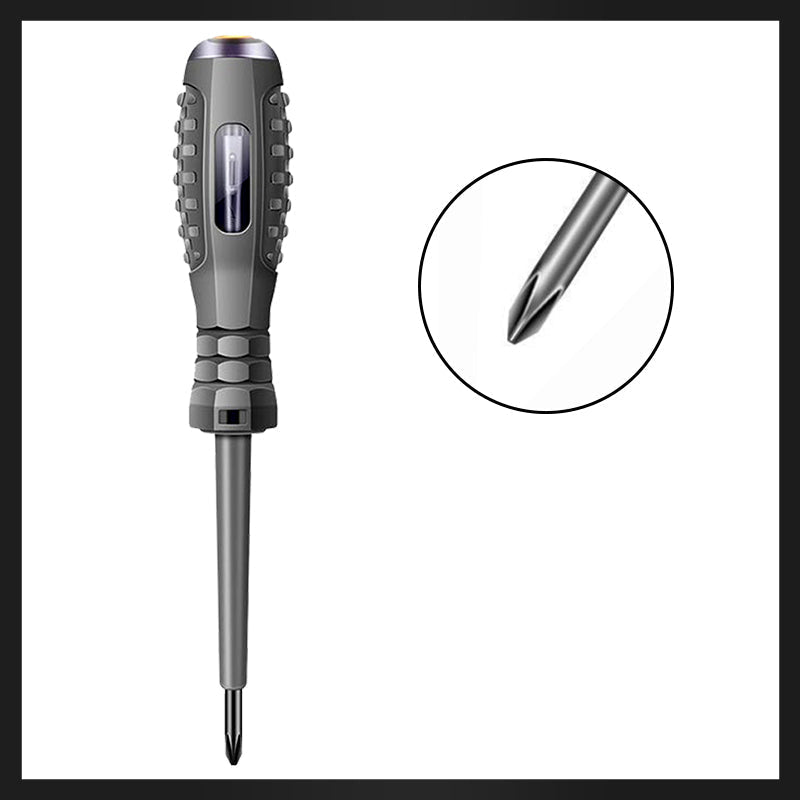 Compact 2-in-1 hand tool: SparkPro non-contact voltage tester & magnetic screwdriver for electricians & DIYers.