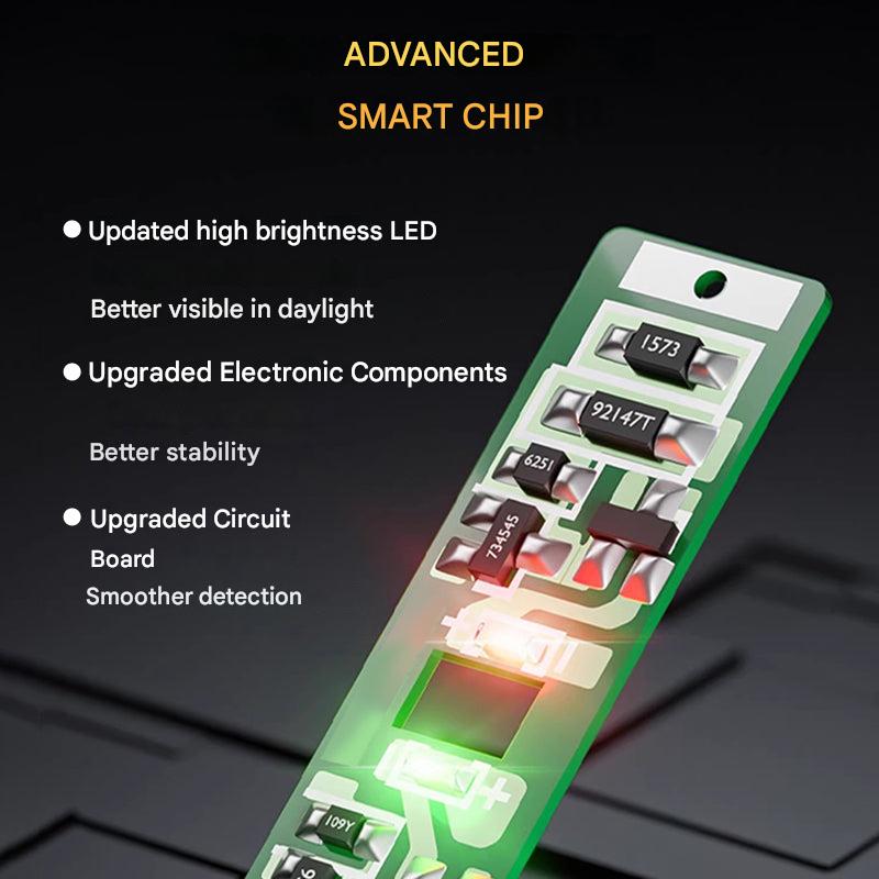 Close-up of SparkPro magnetic screwdriver tip, securely holding screws for precise electrical and DIY work.