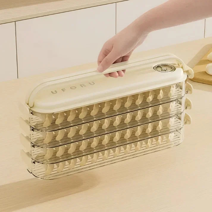 Stackable food storage containers with lids for efficient refrigerator organization & fresh food meal prep.