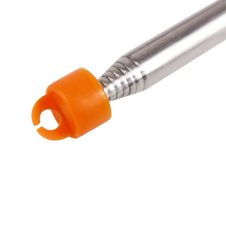 Outdoor cooking blowpipe for campfires. Portable stainless steel fire starter for barbecue & hiking.