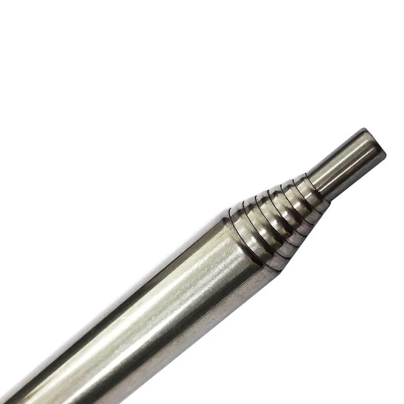 Durable stainless steel survival blowpipe, essential fire starter for outdoor cooking & camping.