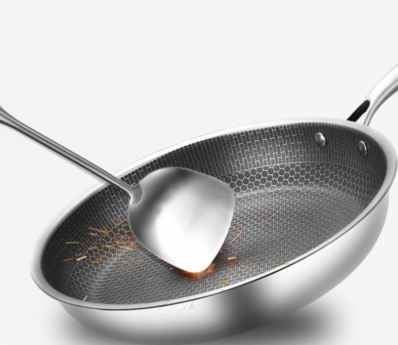 SteelChef induction-safe non-stick frying pan, a durable stainless steel essential for any kitchen.