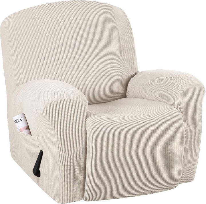 CoverFlex stretch recliner slipcover set, offering complete sofa protection and a refreshed look for power recliners