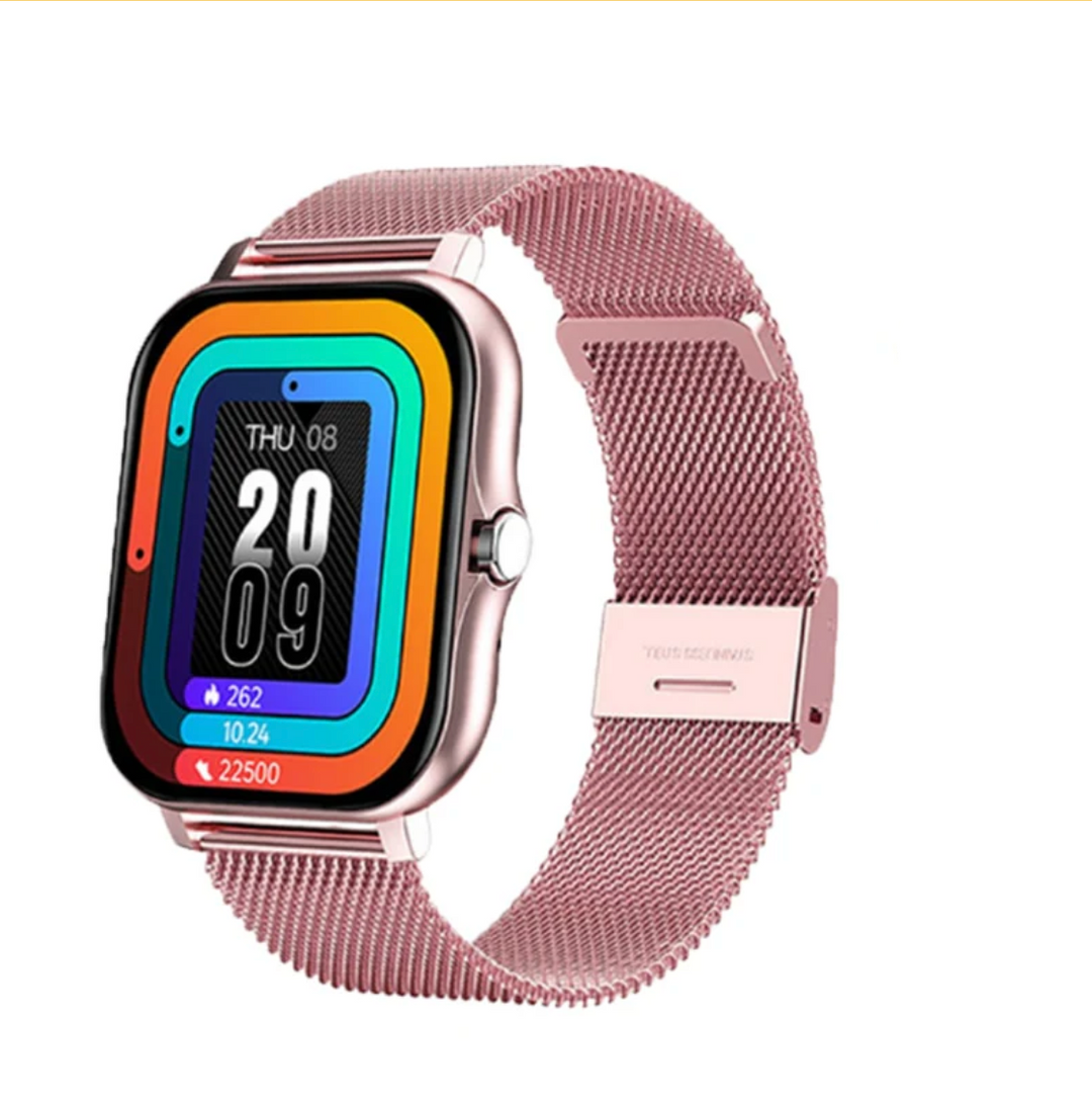StyleTrack smartwatch compatible with smartphones, illustrating connectivity features.