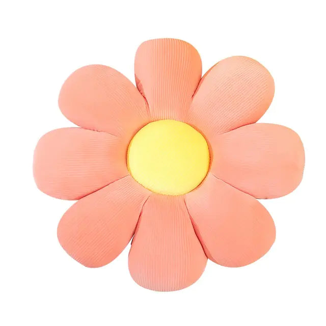 Decorative flower cushion, plush and unique for home decor.