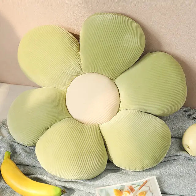 Unique flower seat cushion, adds bliss to kids room decor.