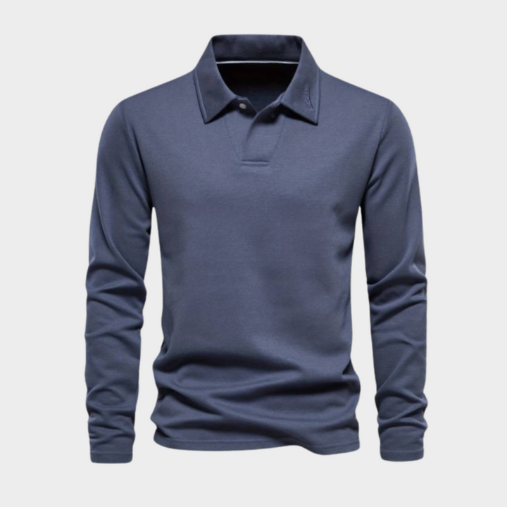 Matteo men's stylish comfort pullover. Long sleeve everyday essential sweater for modern menswear fashion.