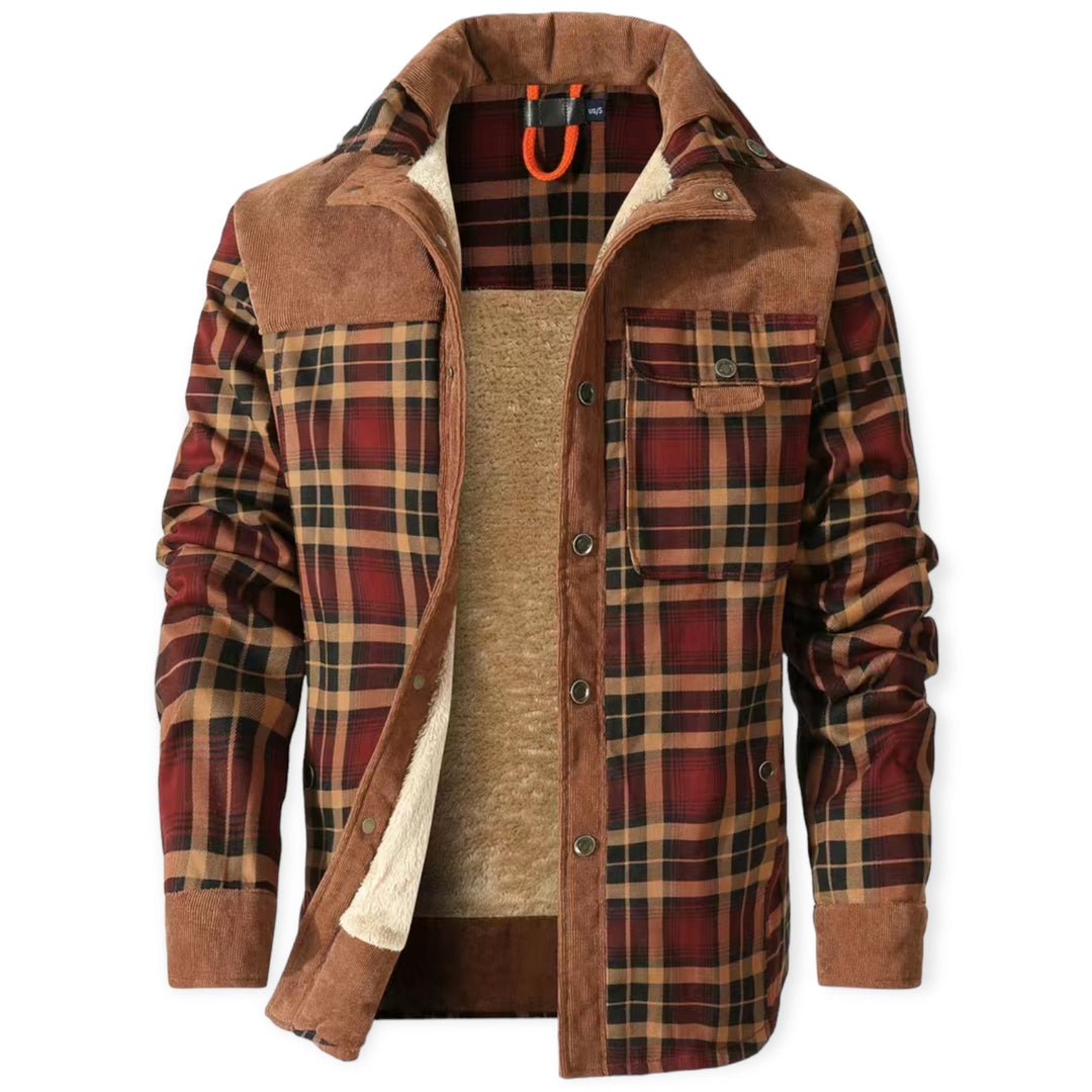 Men's warm insulated outerwear apparel, a stylish sleeveless jacket for winter fashion.